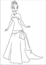 coloring page Princess and the Frog